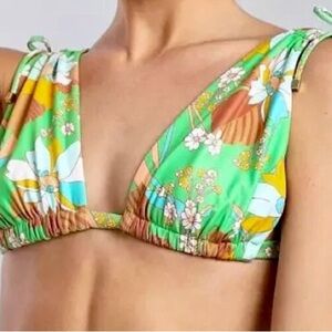 Women's Floral Green Bikini Set. .Size L.
